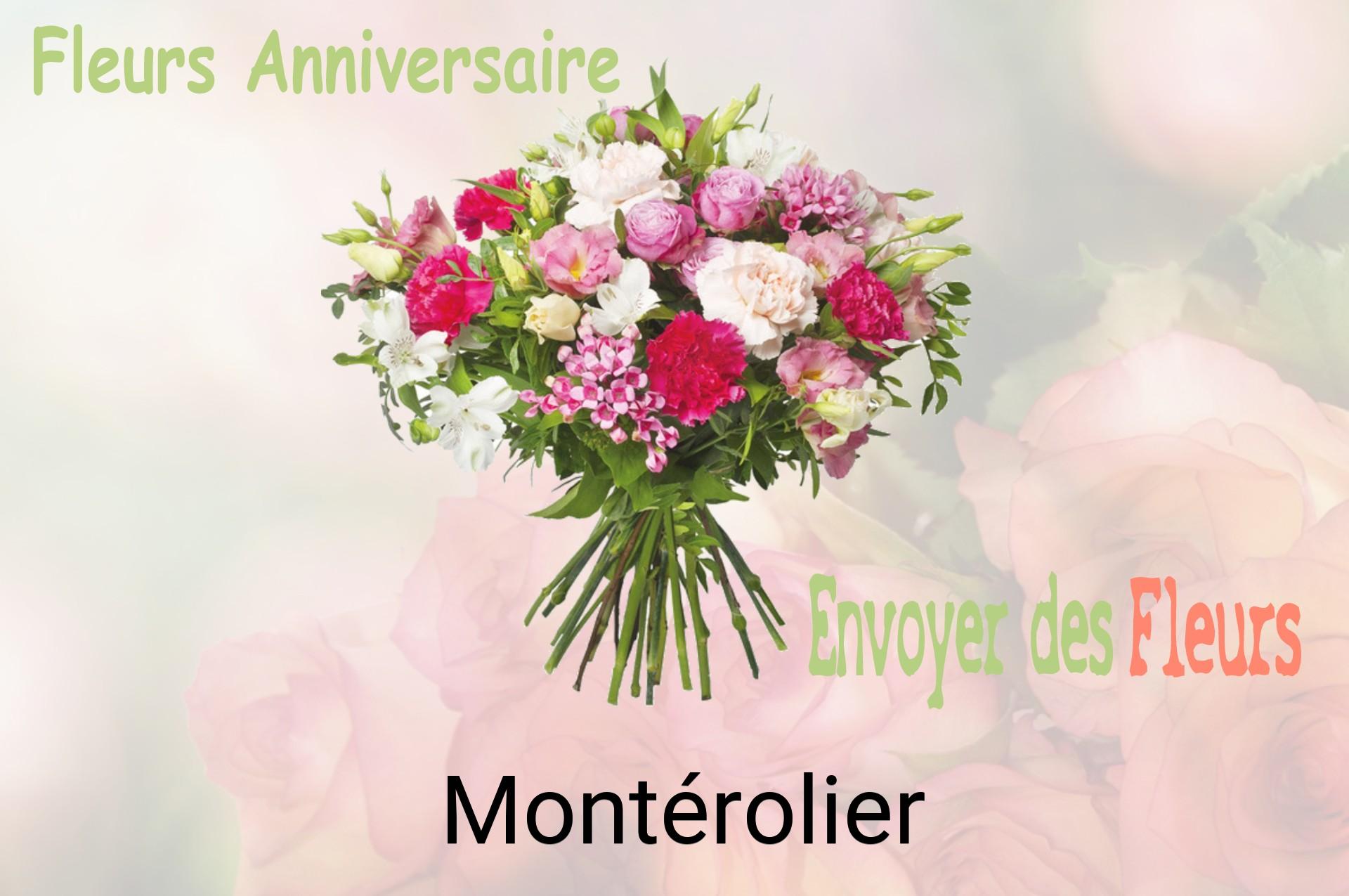 Bouquet de fleurs d’anniversaire livré à Montérolier